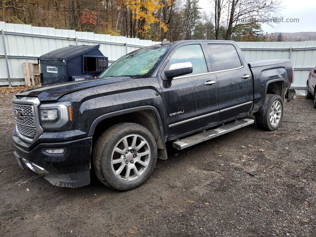 2016 Gmc Sierra K1500 Denali Black vin: 3GTU2PEJ0GG139413