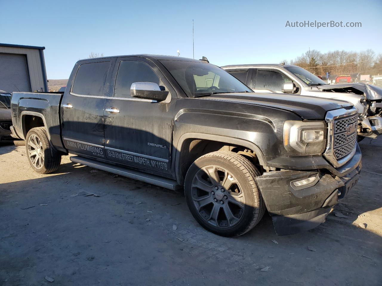 2016 Gmc Sierra K1500 Denali Black vin: 3GTU2PEJ4GG316075