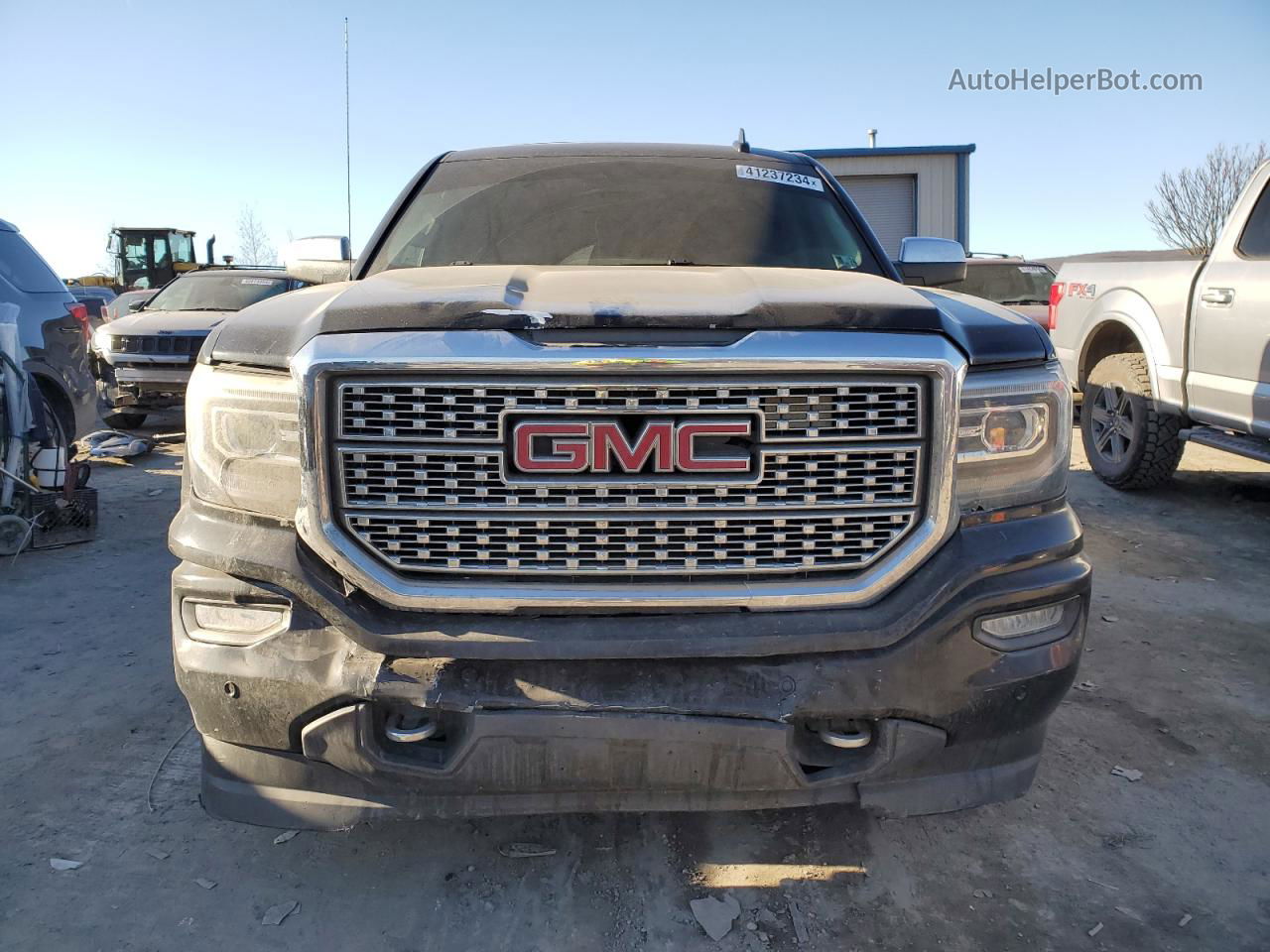 2016 Gmc Sierra K1500 Denali Black vin: 3GTU2PEJ4GG316075