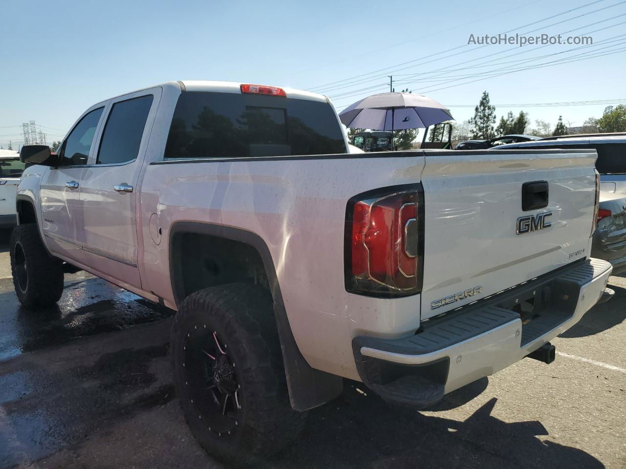 2016 Gmc Sierra K1500 Denali White vin: 3GTU2PEJ4GG354776