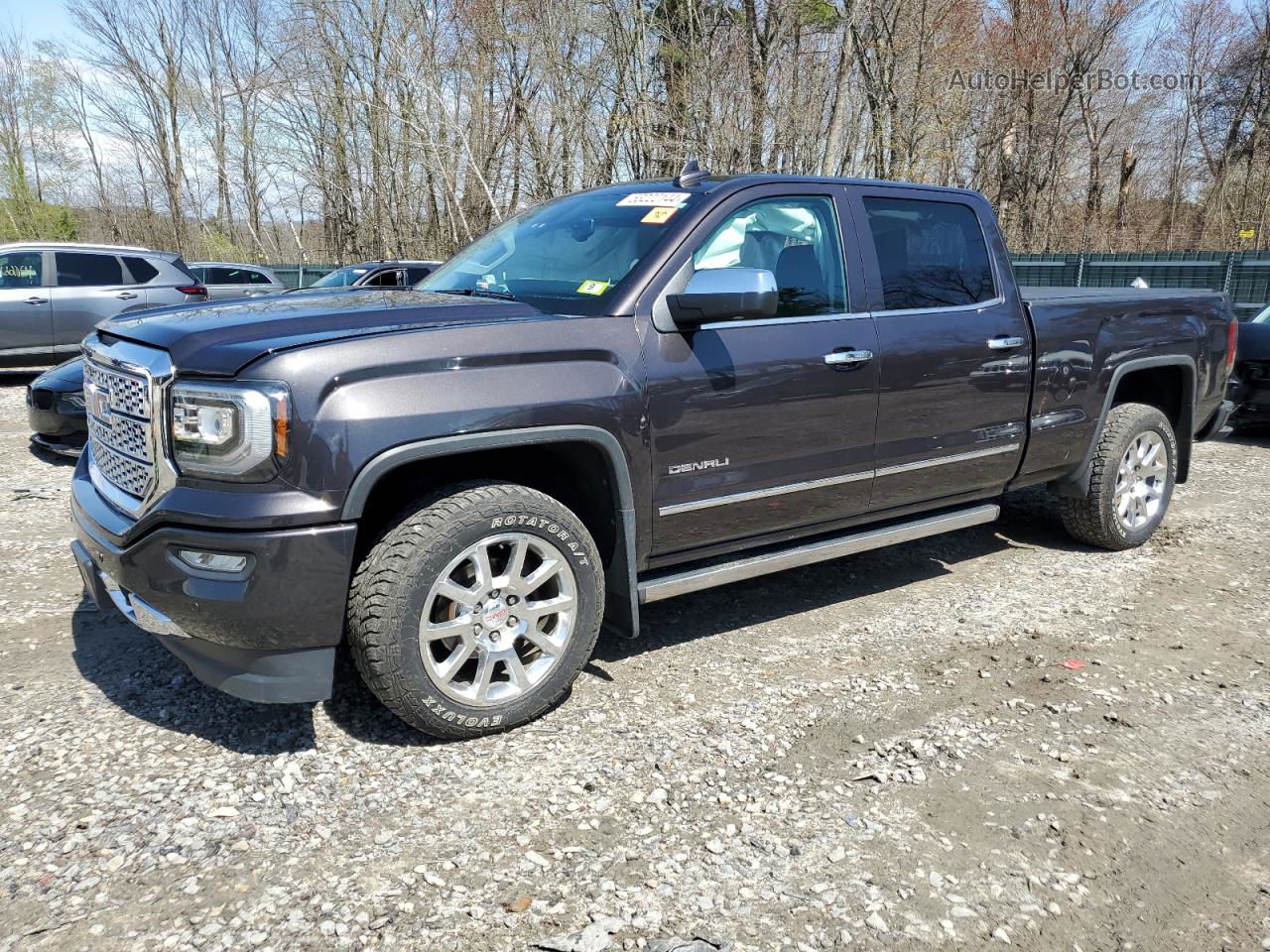 2016 Gmc Sierra K1500 Denali Черный vin: 3GTU2PEJ5GG245095