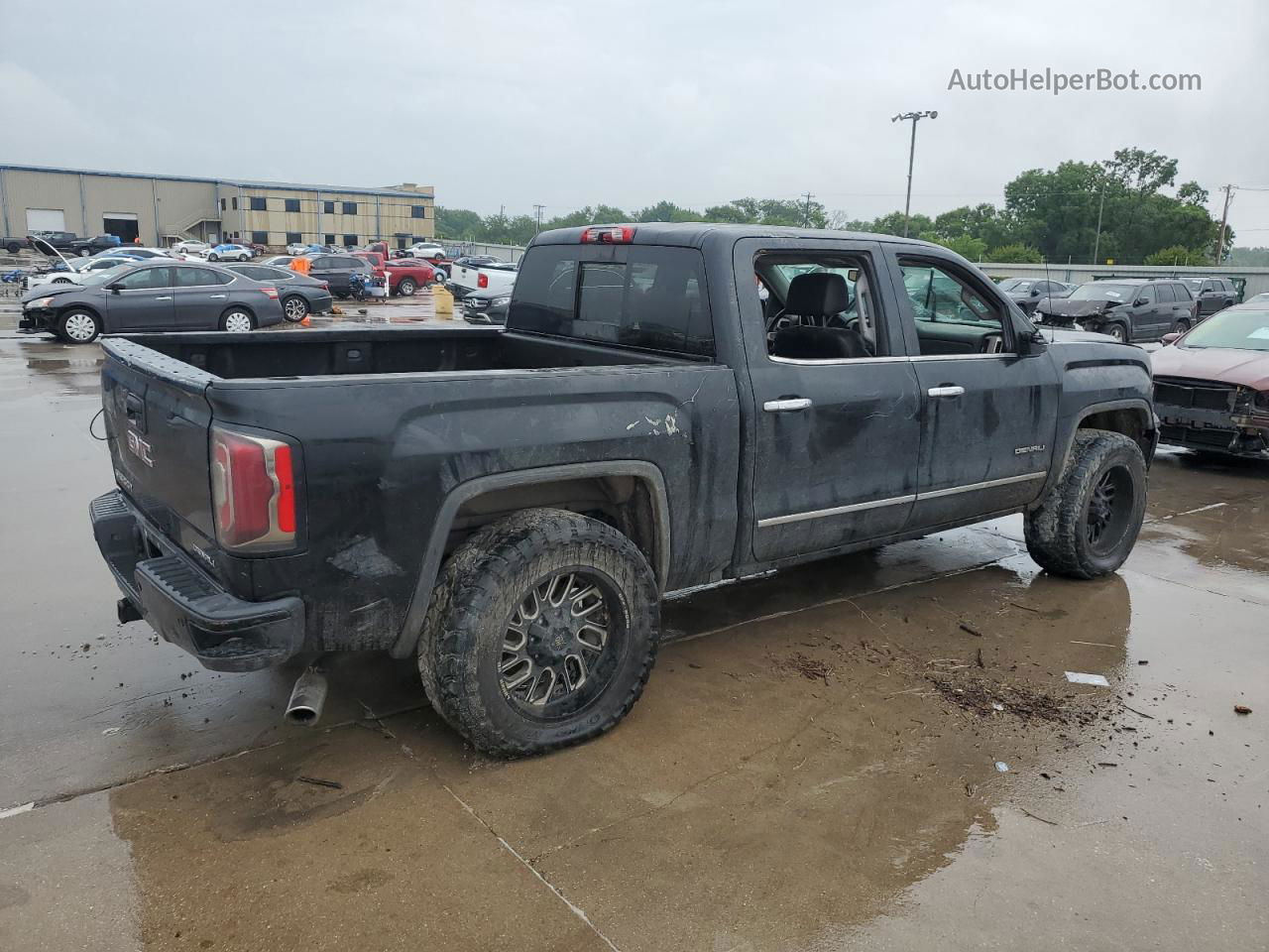 2016 Gmc Sierra K1500 Denali Black vin: 3GTU2PEJ6GG287792