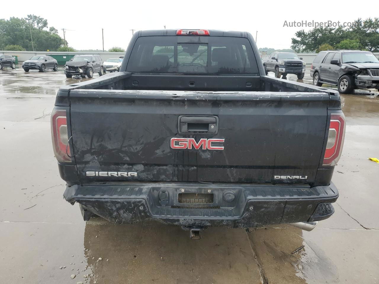 2016 Gmc Sierra K1500 Denali Черный vin: 3GTU2PEJ6GG287792