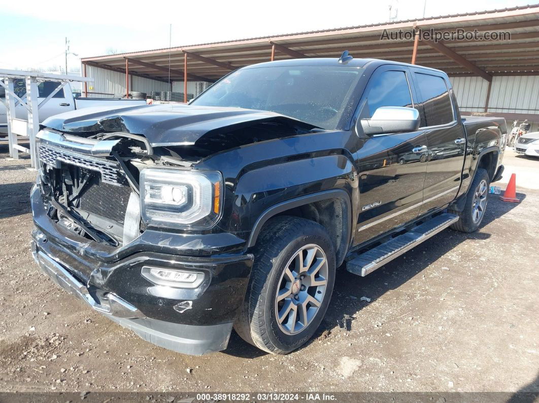 2016 Gmc Sierra 1500 Denali Black vin: 3GTU2PEJ8GG155259