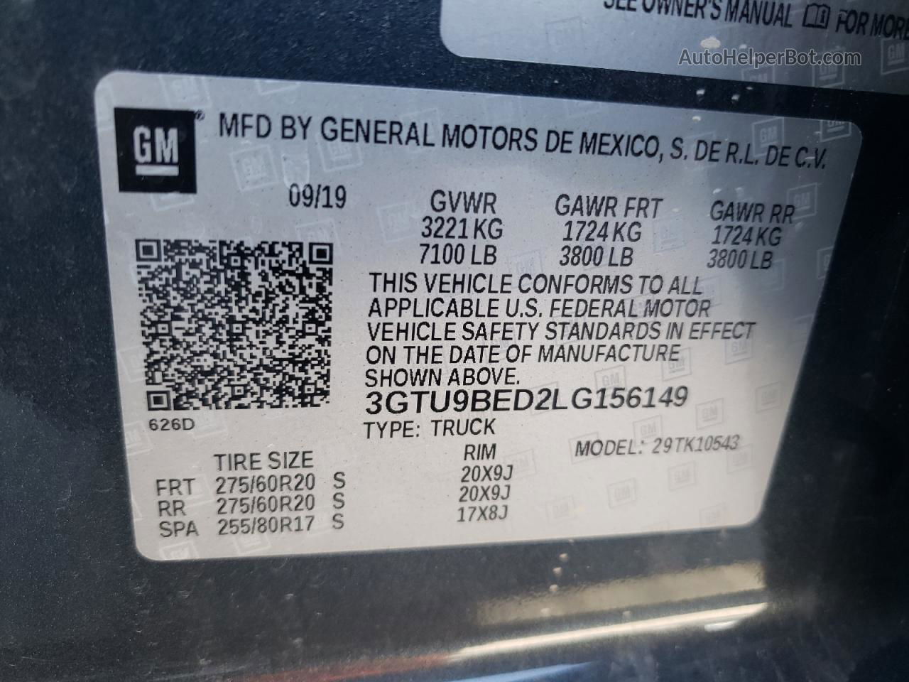 2020 Gmc Sierra K1500 Sle Gray vin: 3GTU9BED2LG156149