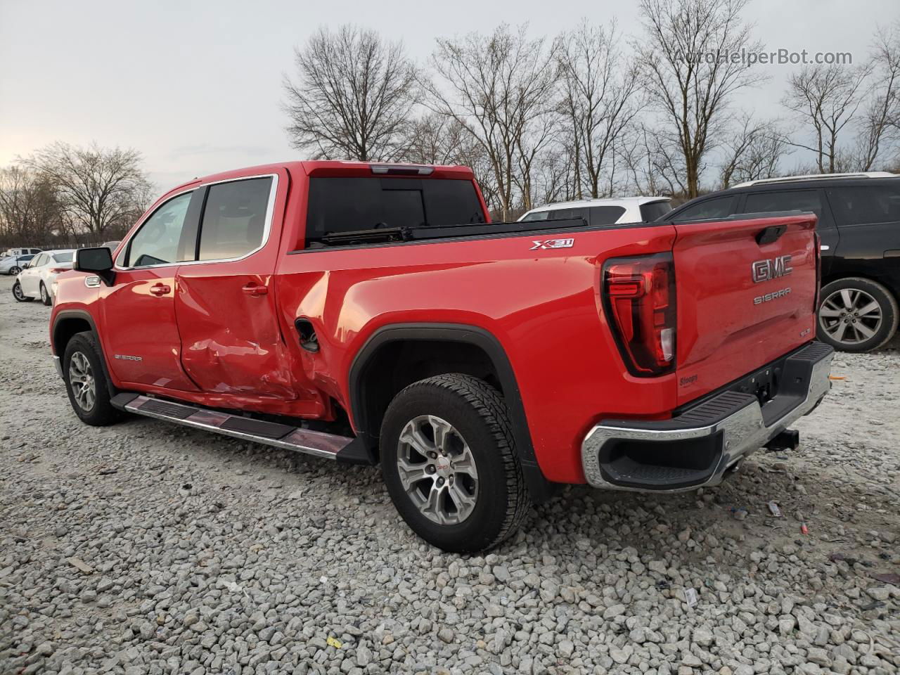 2020 Gmc Sierra K1500 Sle Red vin: 3GTU9BED2LG276498