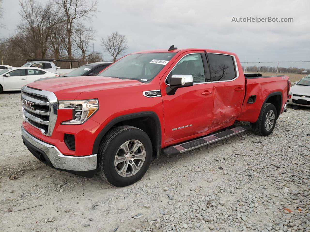 2020 Gmc Sierra K1500 Sle Red vin: 3GTU9BED2LG276498