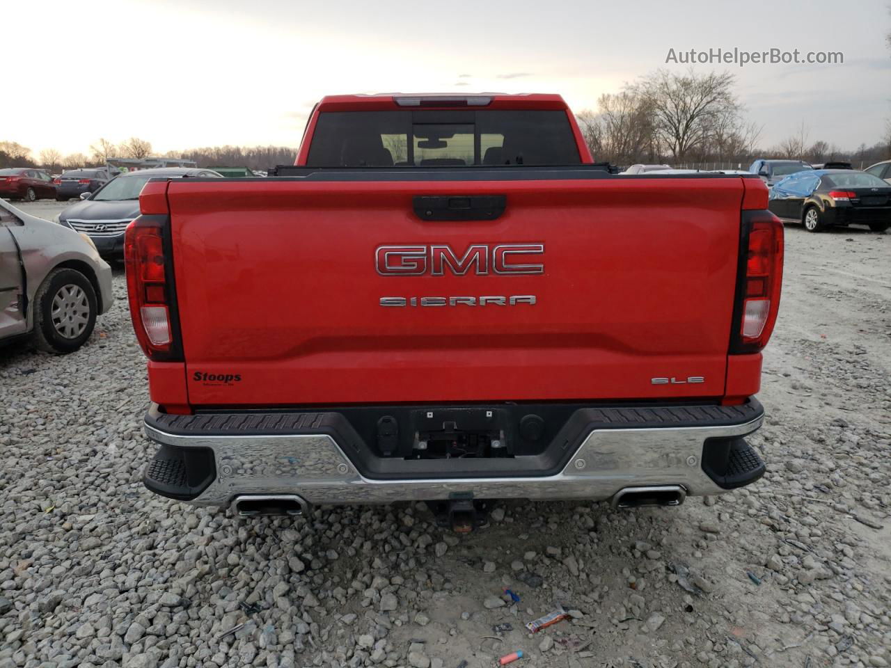 2020 Gmc Sierra K1500 Sle Red vin: 3GTU9BED2LG276498