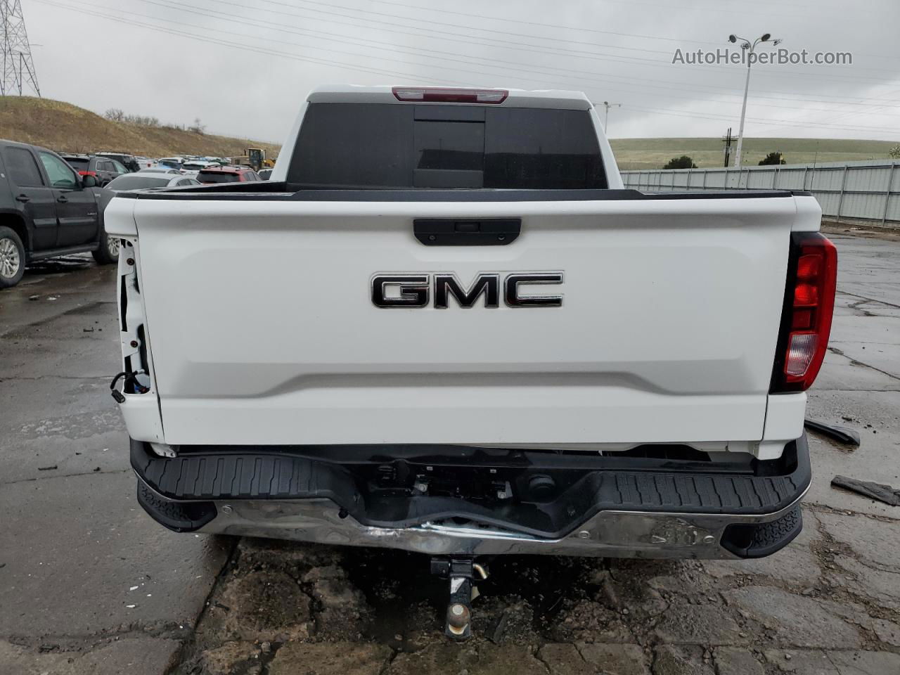 2020 Gmc Sierra K1500 Sle White vin: 3GTU9BED3LG344775