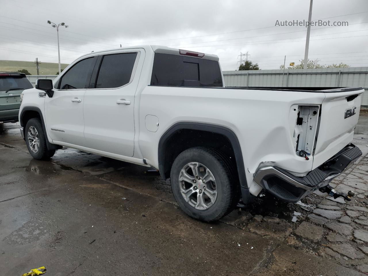 2020 Gmc Sierra K1500 Sle White vin: 3GTU9BED3LG344775