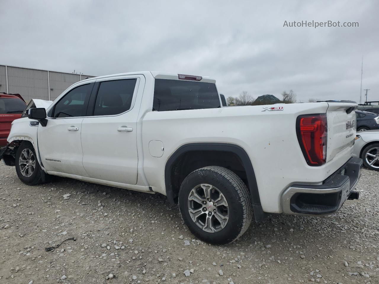 2020 Gmc Sierra K1500 Sle White vin: 3GTU9BED4LG317794