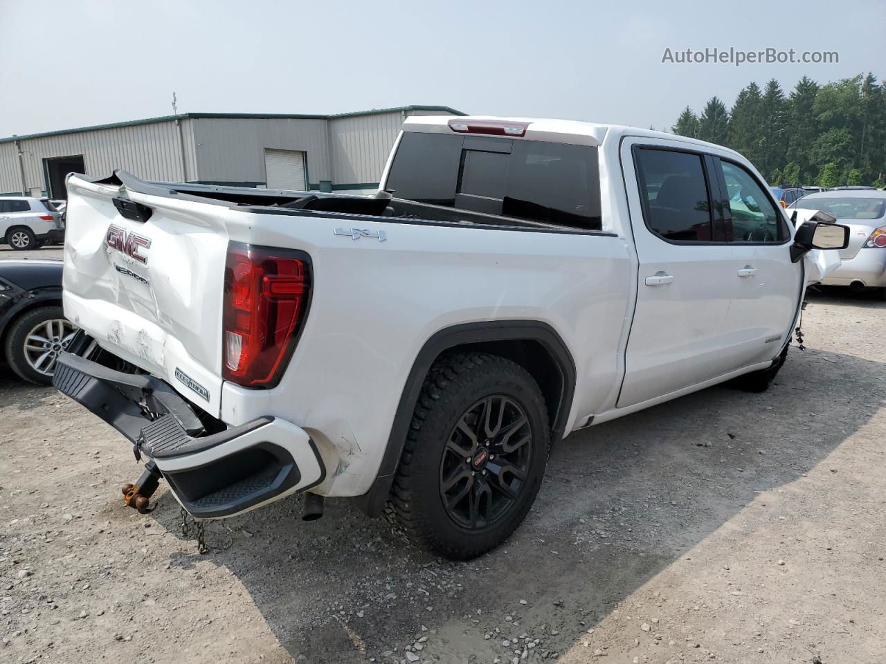 2020 Gmc Sierra K1500 Elevation White vin: 3GTU9CEDXLG179717