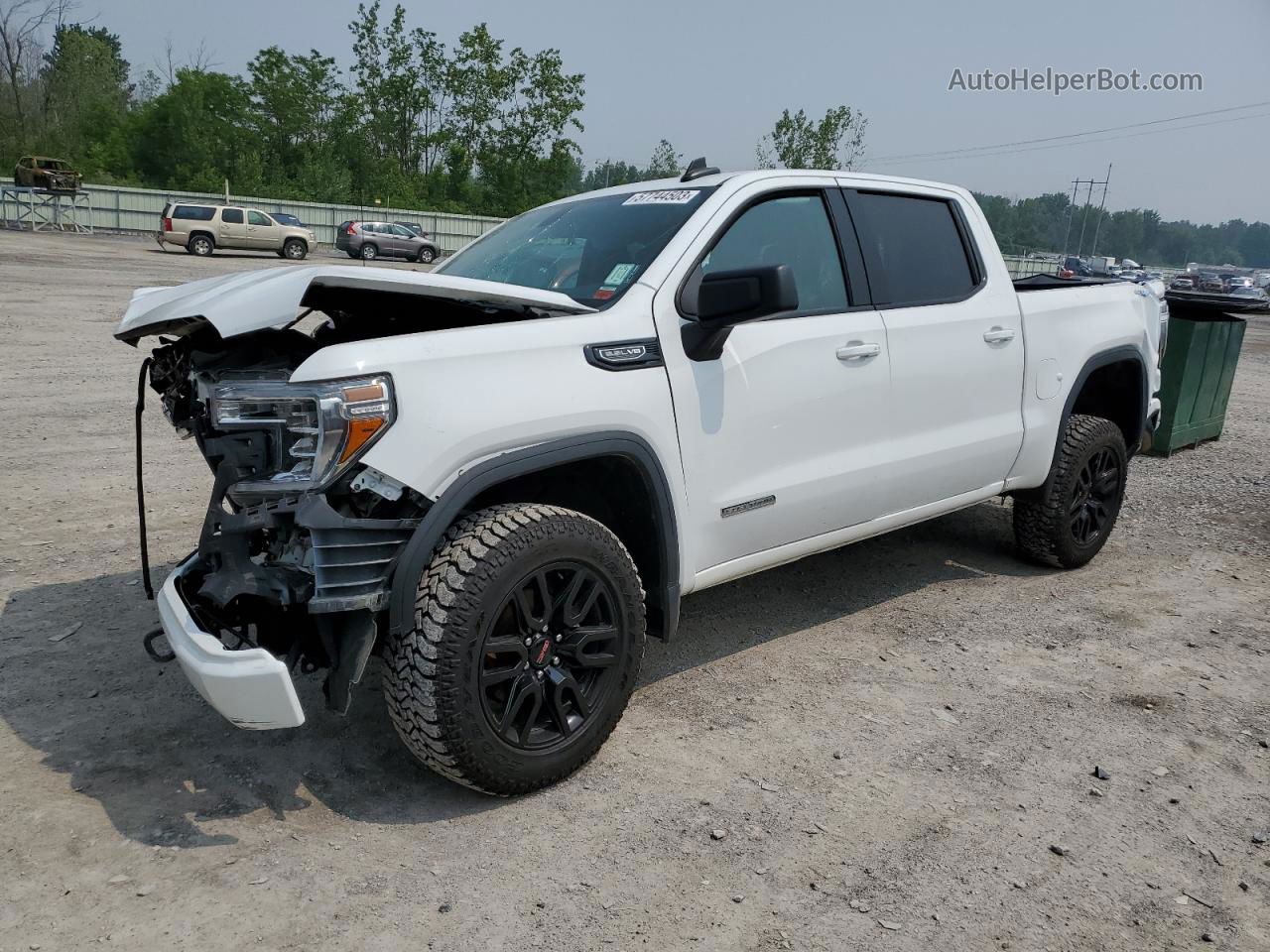 2020 Gmc Sierra K1500 Elevation White vin: 3GTU9CEDXLG179717