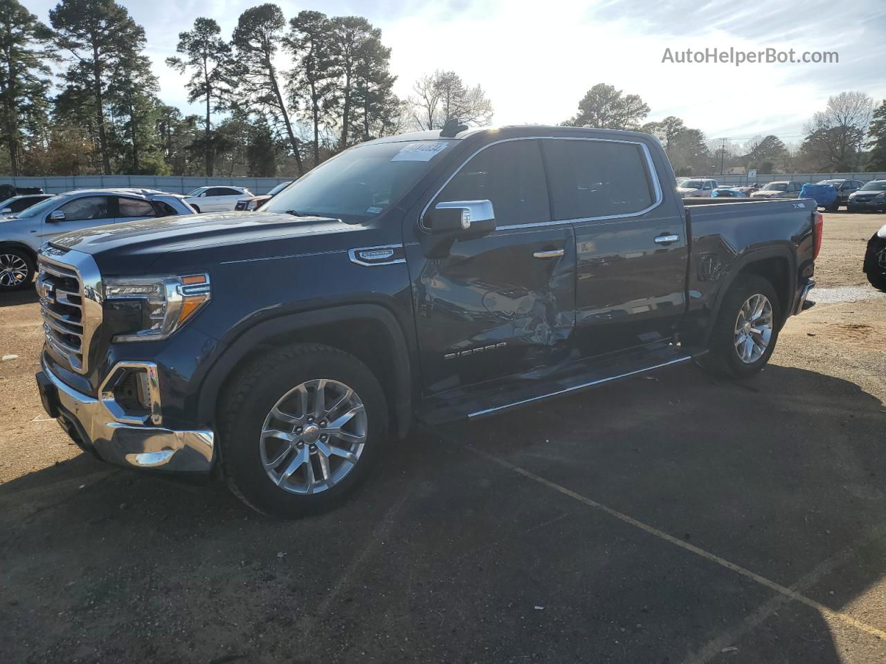 2020 Gmc Sierra K1500 Slt Blue vin: 3GTU9DED2LG139489