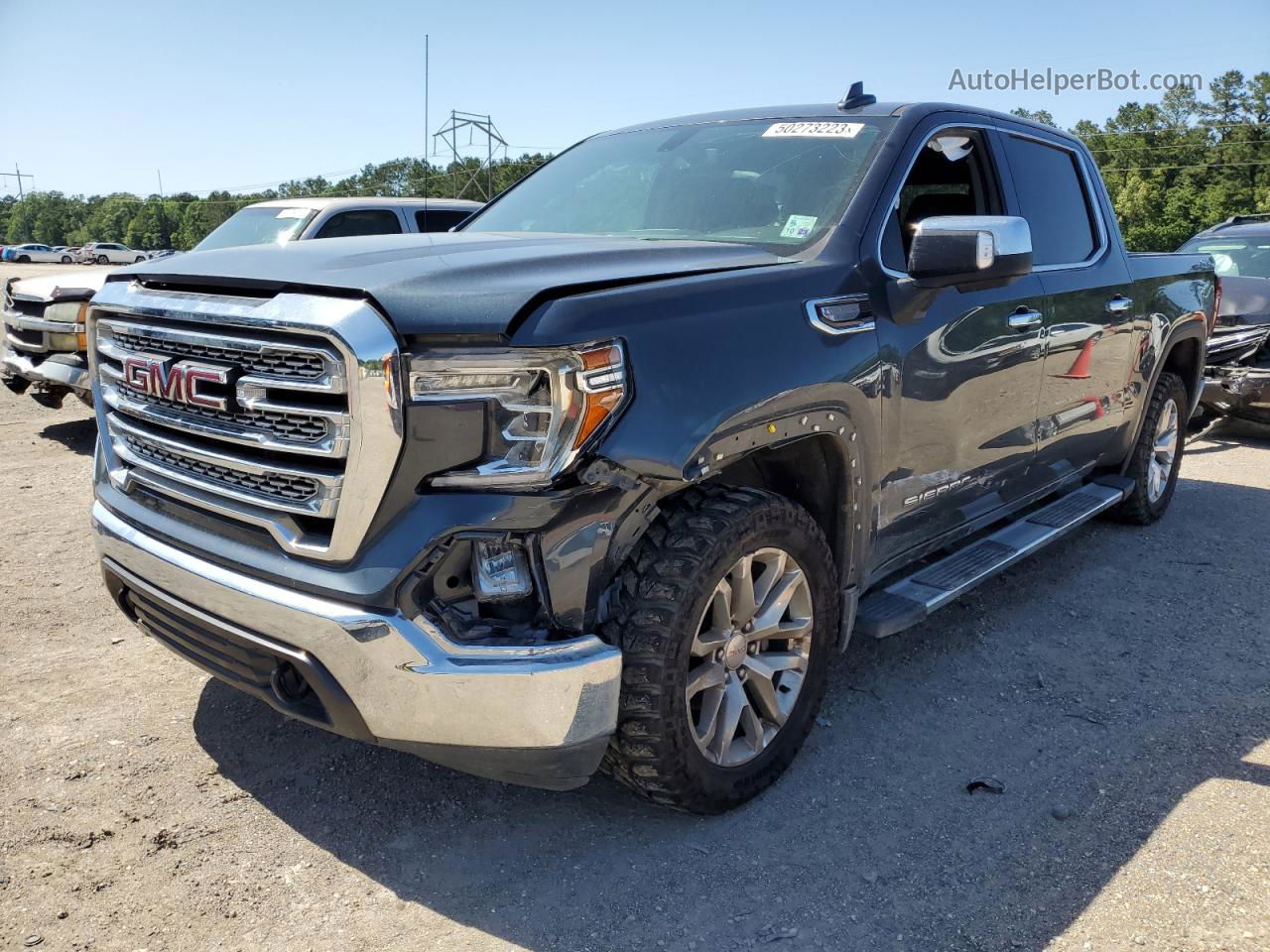 2020 Gmc Sierra K1500 Slt Charcoal vin: 3GTU9DED4LG364500