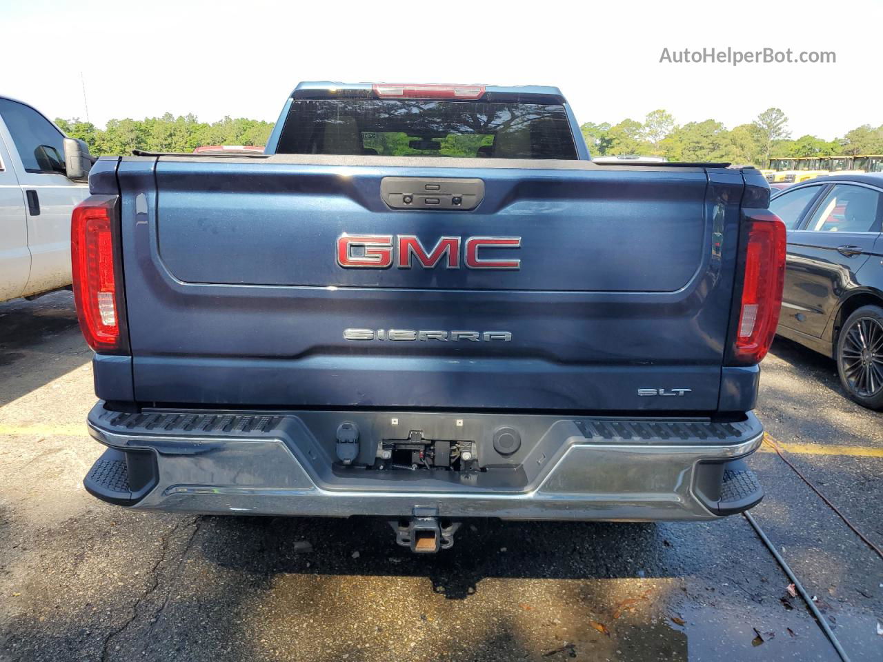 2020 Gmc Sierra K1500 Slt Blue vin: 3GTU9DEDXLG100407