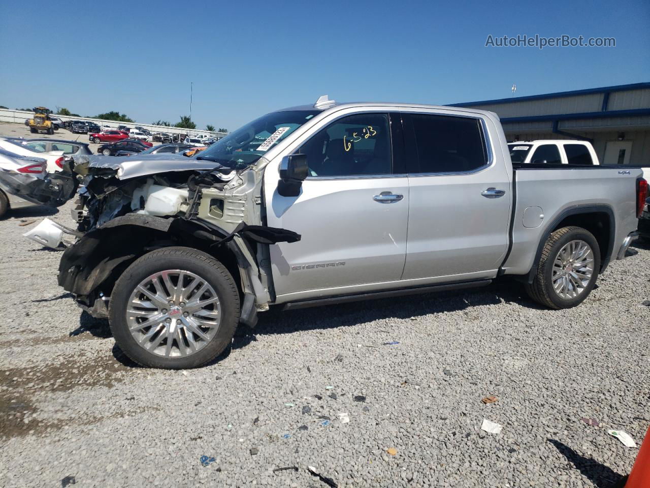 2020 Gmc Sierra K1500 Slt Silver vin: 3GTU9DEL8LG149046