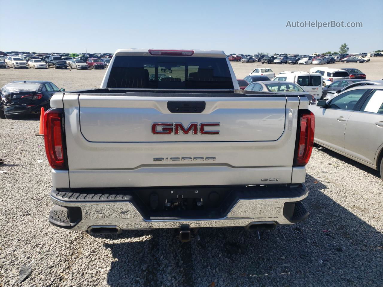 2020 Gmc Sierra K1500 Slt Silver vin: 3GTU9DEL8LG149046