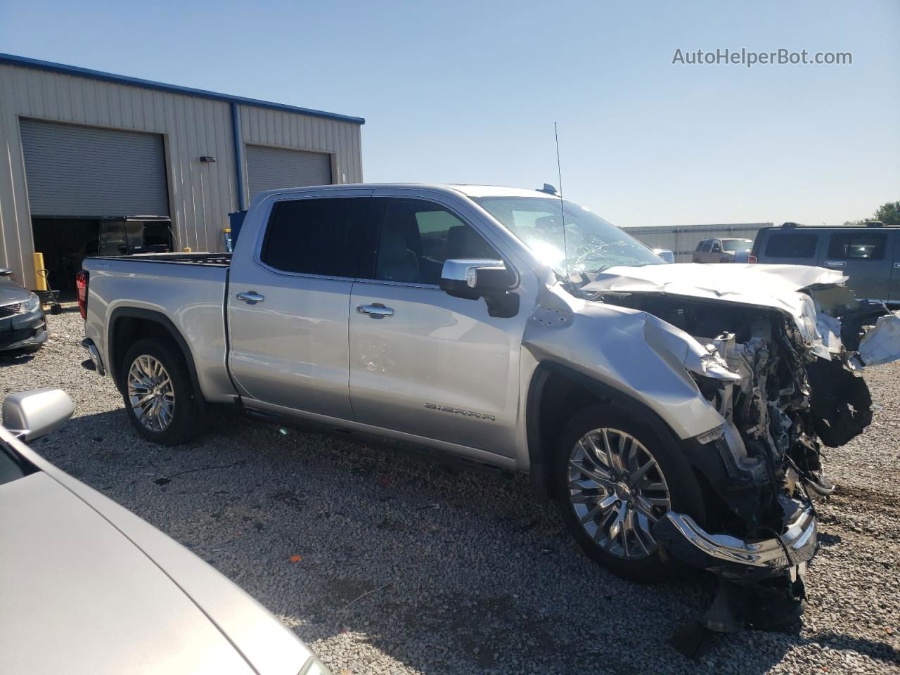 2020 Gmc Sierra K1500 Slt Silver vin: 3GTU9DEL8LG149046