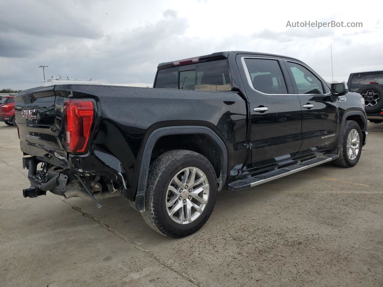 2020 Gmc Sierra K1500 Slt Black vin: 3GTU9DET7LG329070