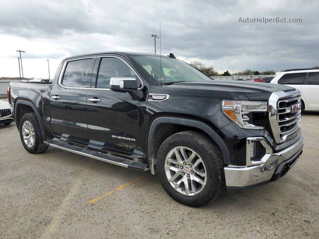 2020 Gmc Sierra K1500 Slt Black vin: 3GTU9DET7LG329070