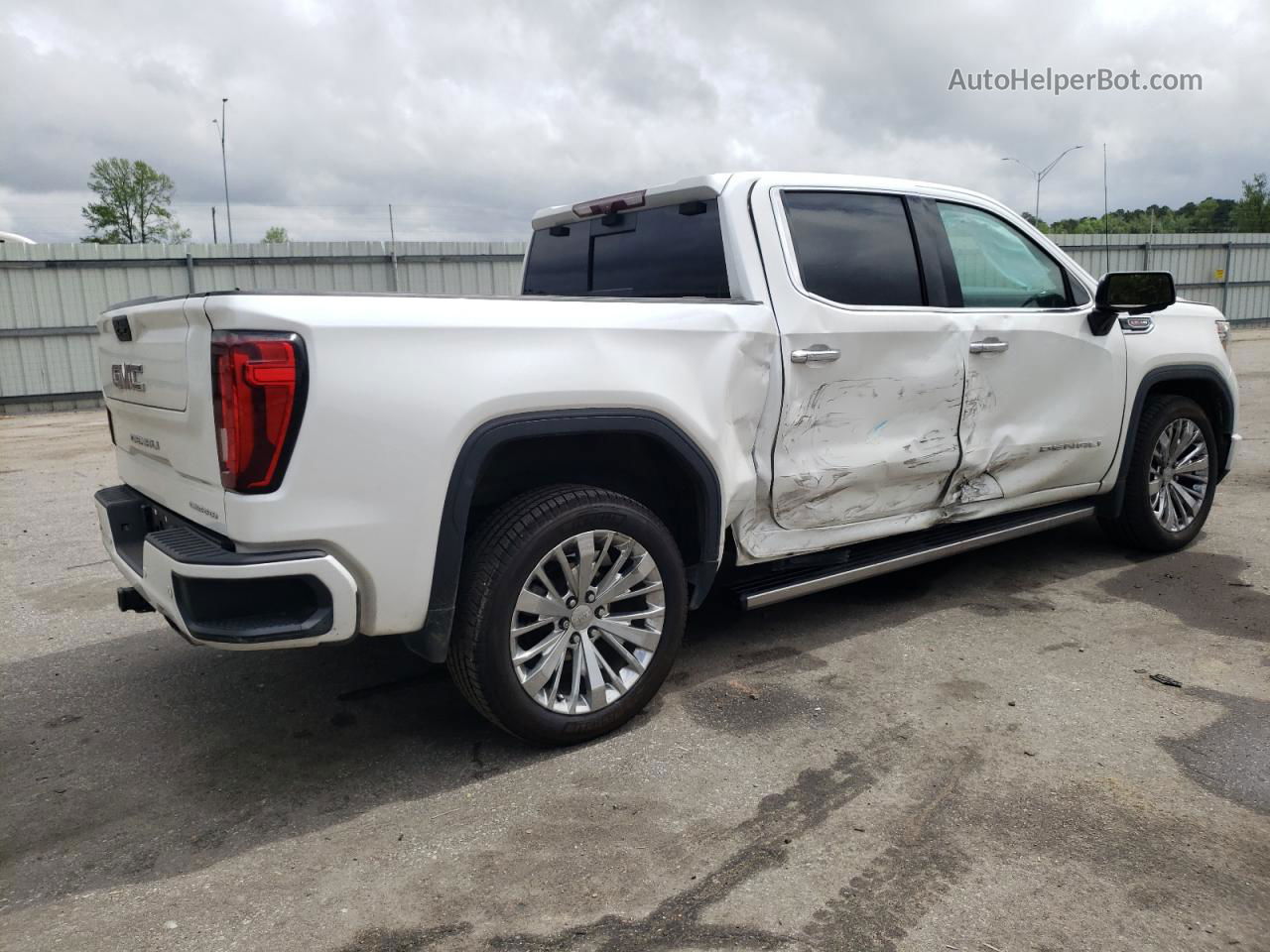 2020 Gmc Sierra K1500 Denali White vin: 3GTU9FEL7LG341702