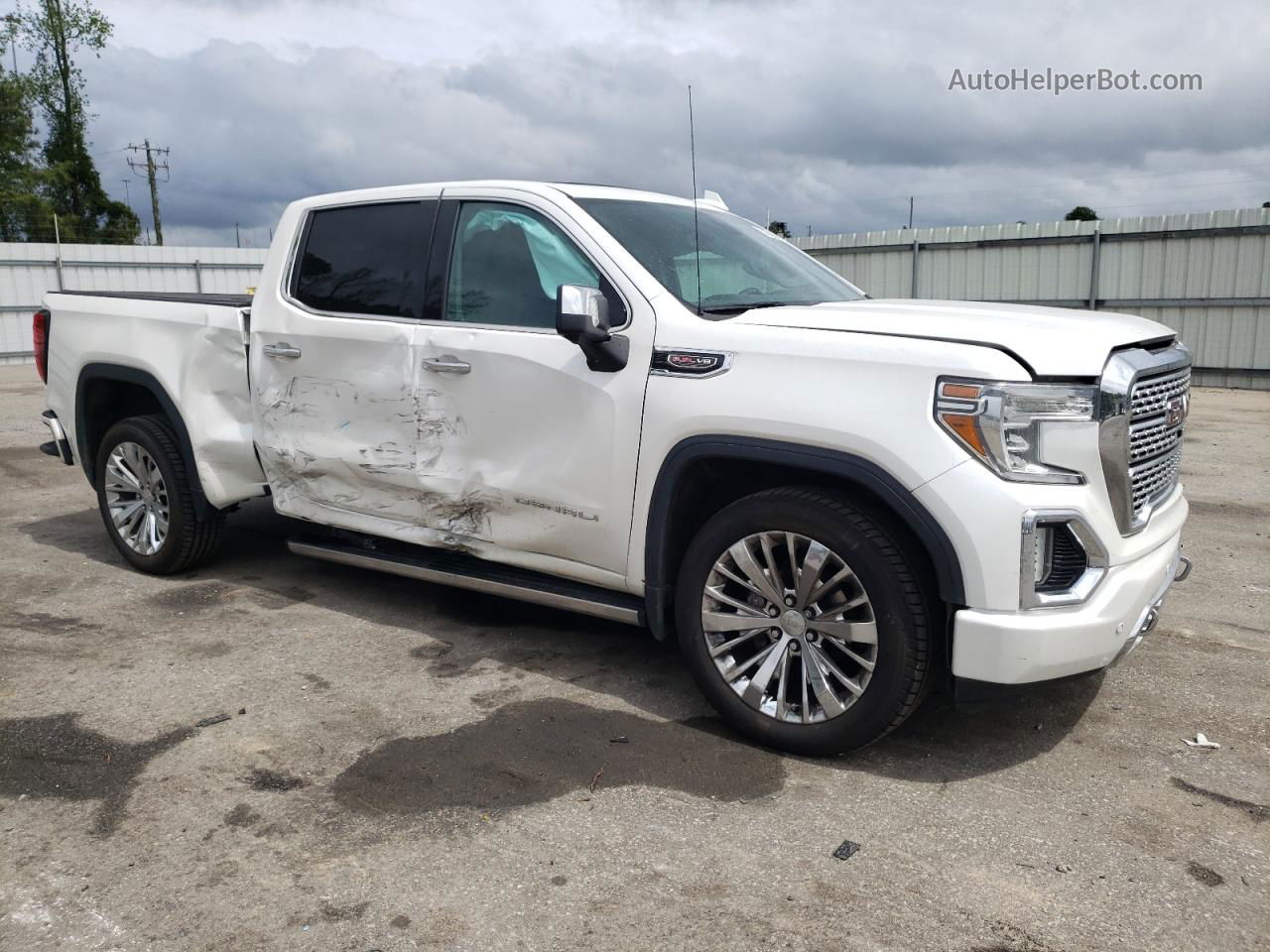 2020 Gmc Sierra K1500 Denali White vin: 3GTU9FEL7LG341702