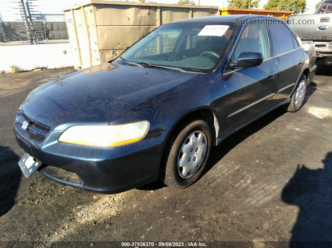 2000 Honda Accord Sdn Lx Blue vin: 3HGCG6650YG703427