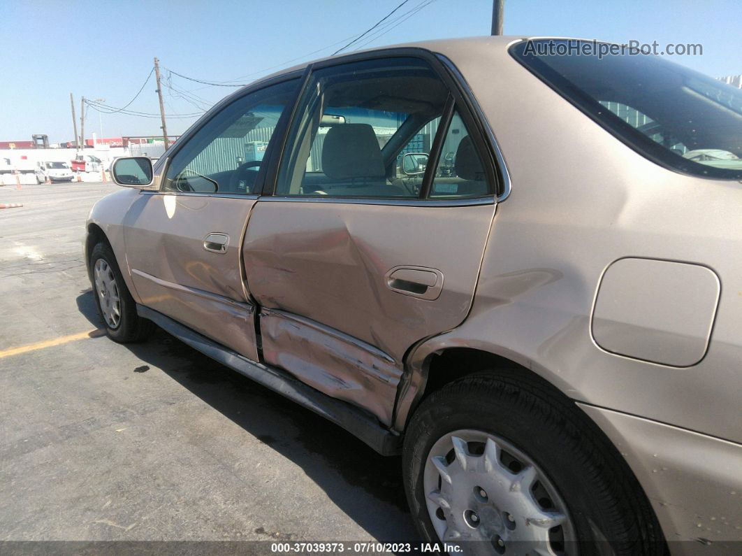 2001 Honda Accord Sdn Lx Tan vin: 3HGCG66511G712742