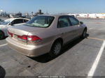 2001 Honda Accord Sdn Lx Tan vin: 3HGCG66511G712742