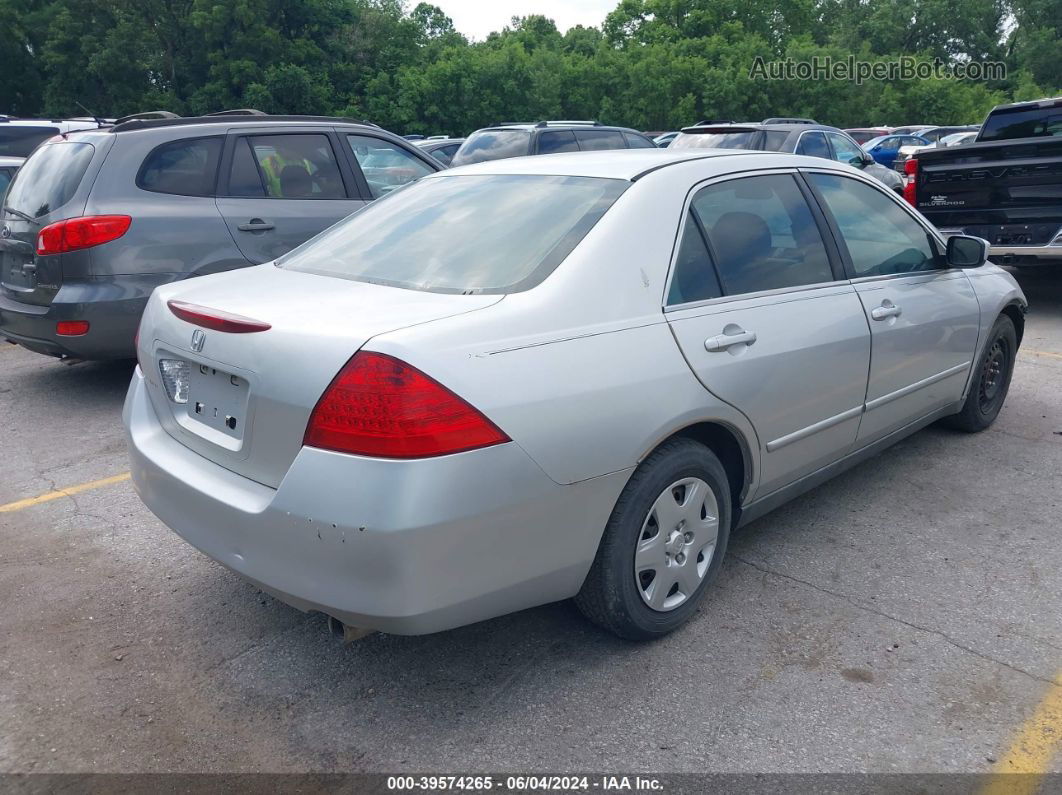 2007 Honda Accord 2.4 Lx Silver vin: 3HGCM56407G709057