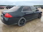 2007 Honda Accord Lx Black vin: 3HGCM56437G702555