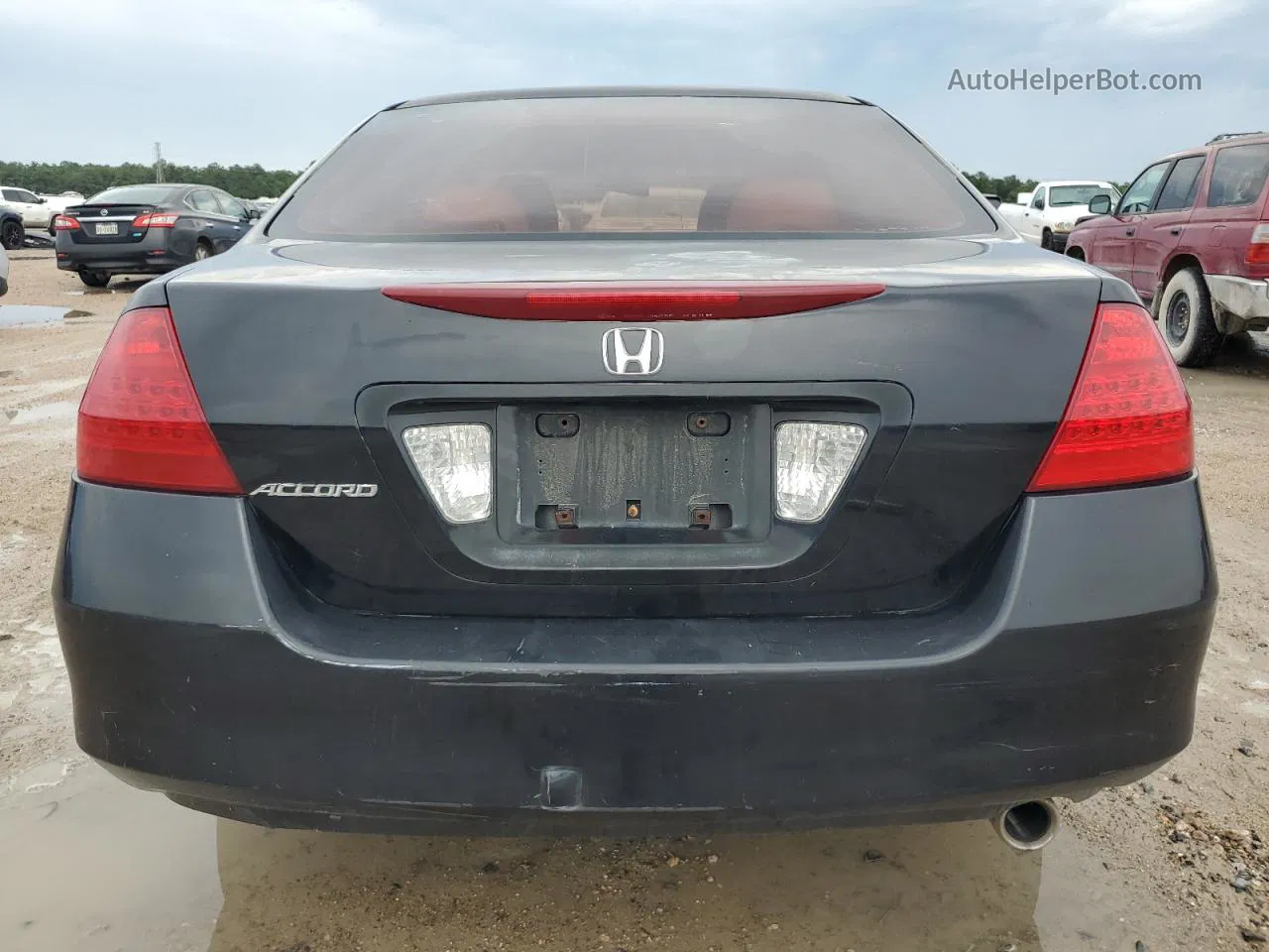 2007 Honda Accord Lx Black vin: 3HGCM56437G702555