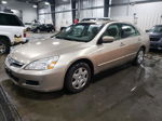 2007 Honda Accord Lx Золотой vin: 3HGCM56437G707366