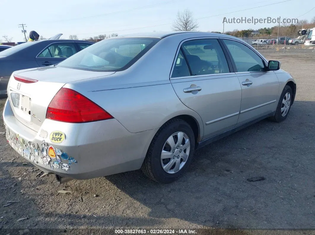 2007 Honda Accord 2.4 Lx Silver vin: 3HGCM56437G710557