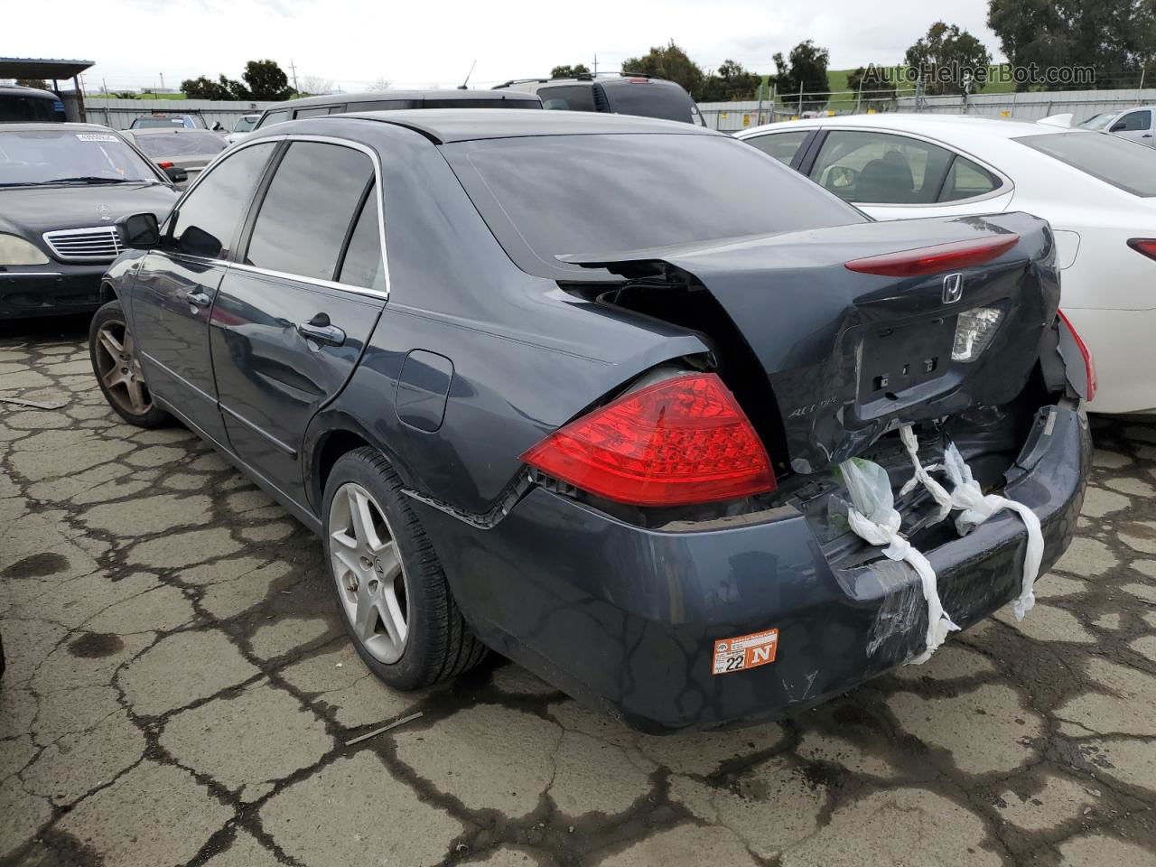 2007 Honda Accord Lx Gray vin: 3HGCM56457G707210