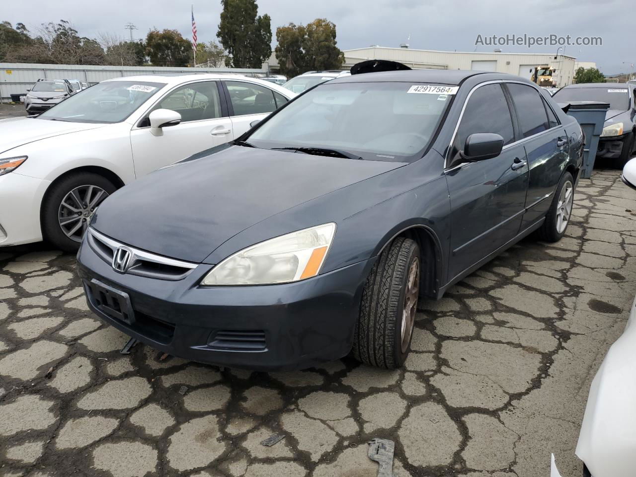 2007 Honda Accord Lx Серый vin: 3HGCM56457G707210