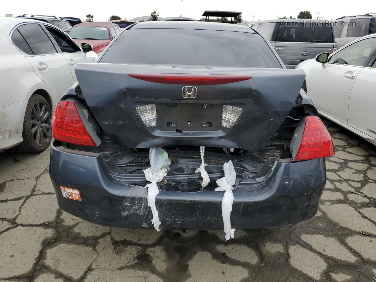 2007 Honda Accord Lx Серый vin: 3HGCM56457G707210