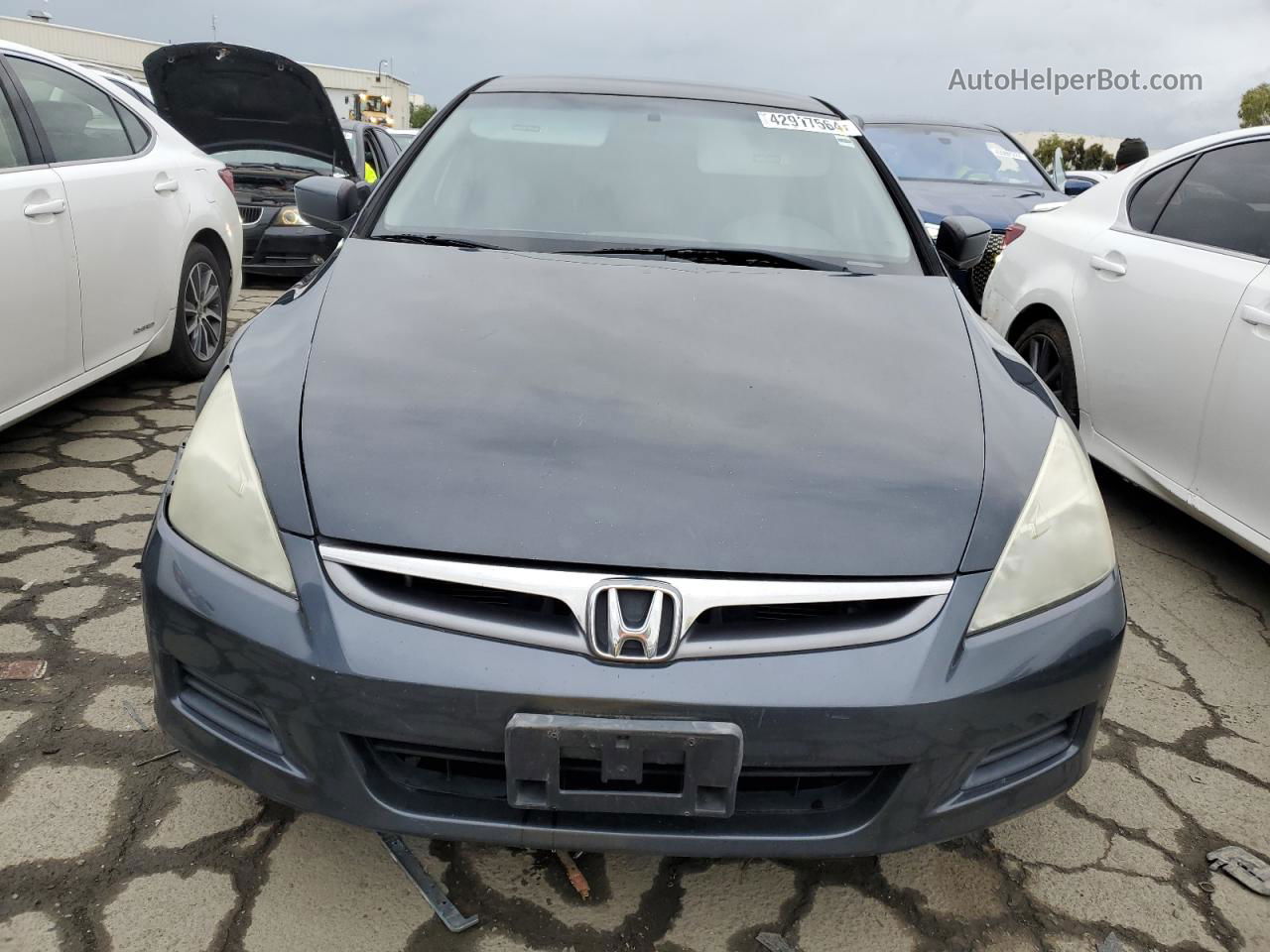 2007 Honda Accord Lx Gray vin: 3HGCM56457G707210