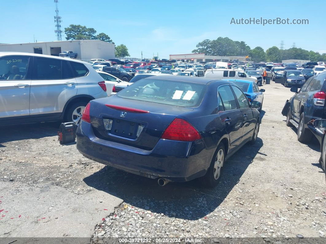 2007 Honda Accord 2.4 Lx Синий vin: 3HGCM56477G701635