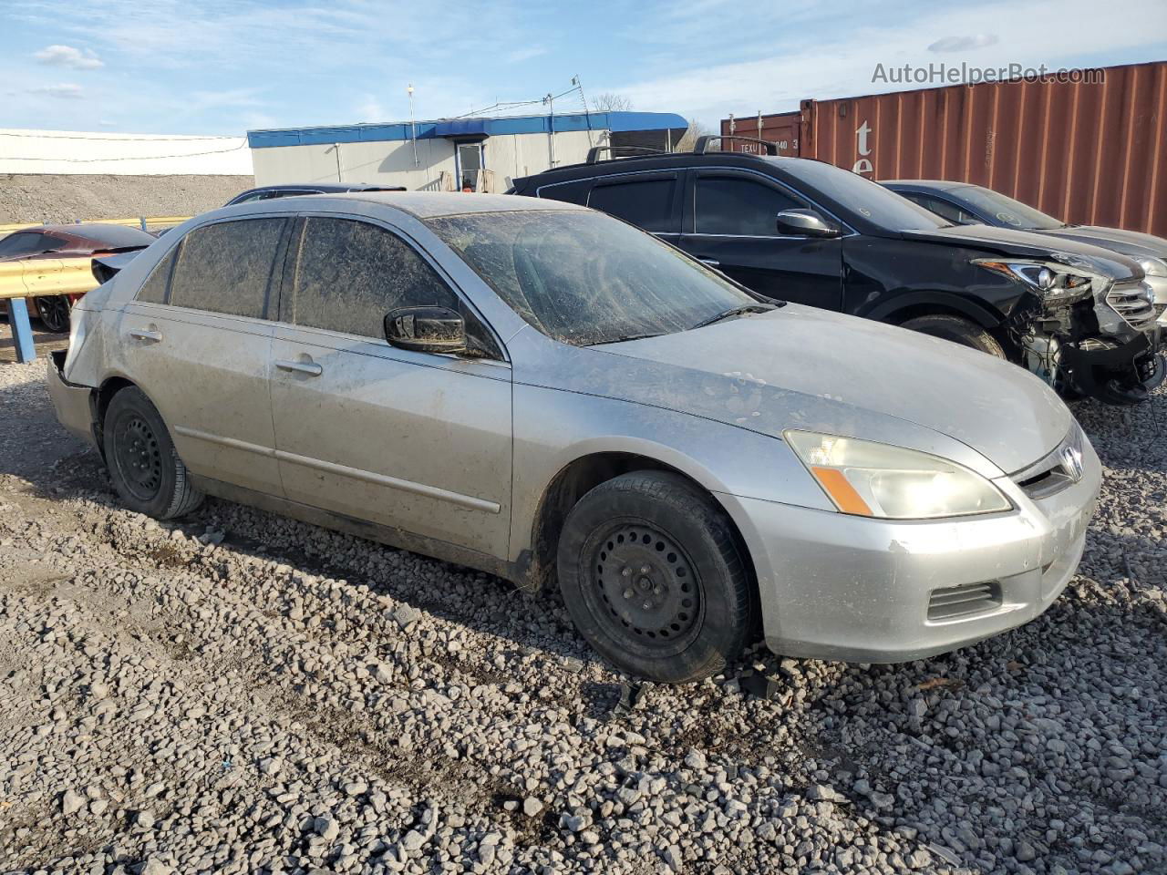 2007 Honda Accord Lx Silver vin: 3HGCM56497G705461