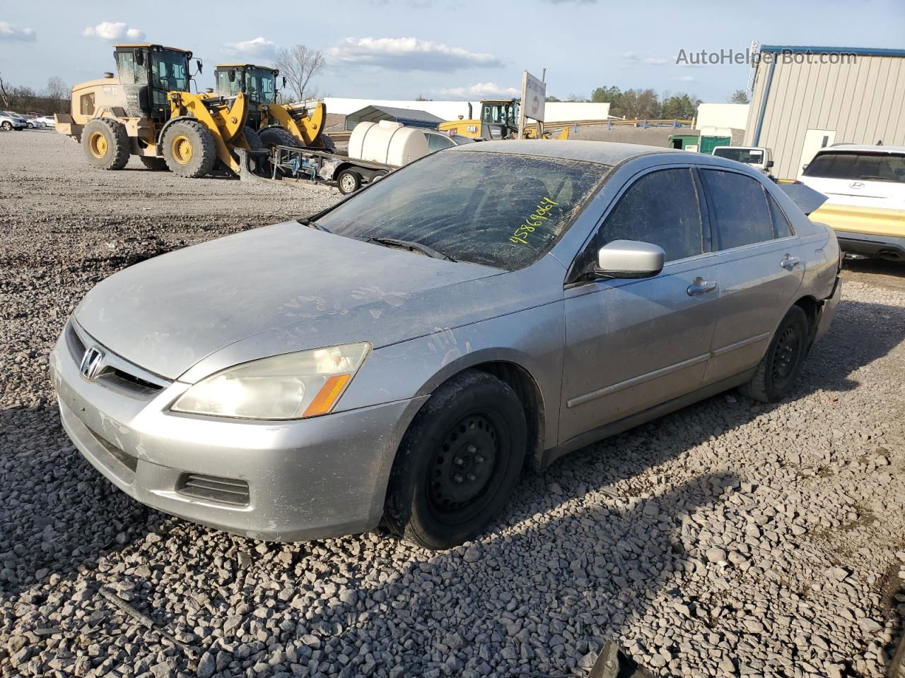 2007 Honda Accord Lx Silver vin: 3HGCM56497G705461