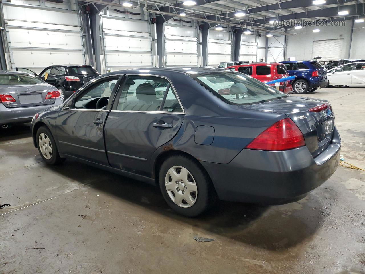 2007 Honda Accord Lx Синий vin: 3HGCM56497G709977