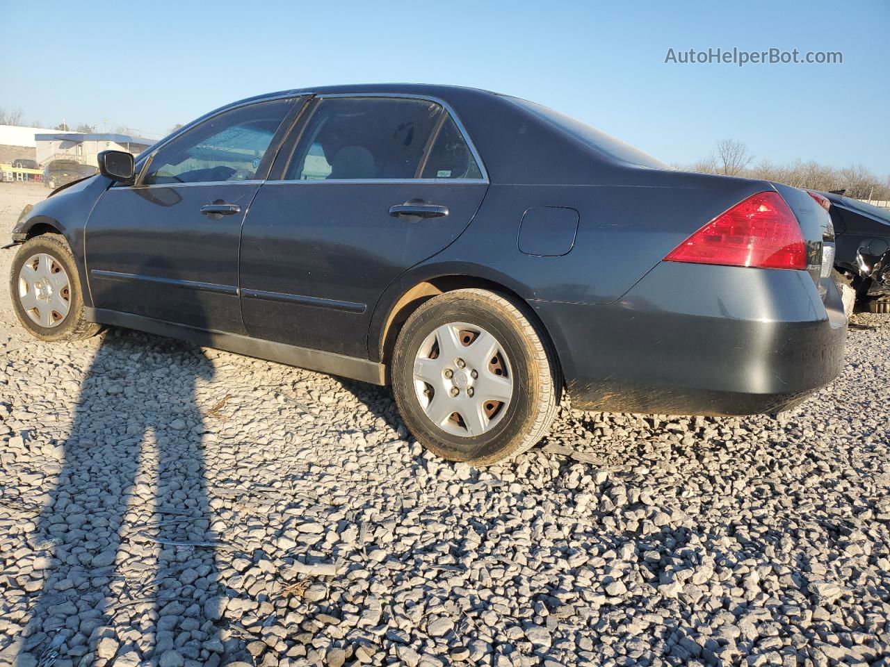 2007 Honda Accord Lx Gray vin: 3HGCM564X7G710619