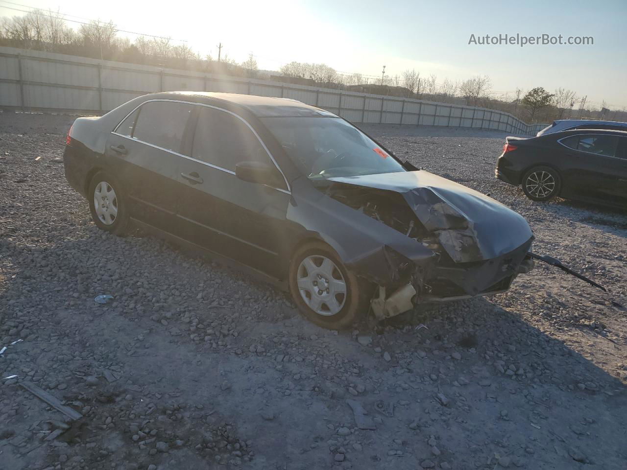 2007 Honda Accord Lx Gray vin: 3HGCM564X7G710619