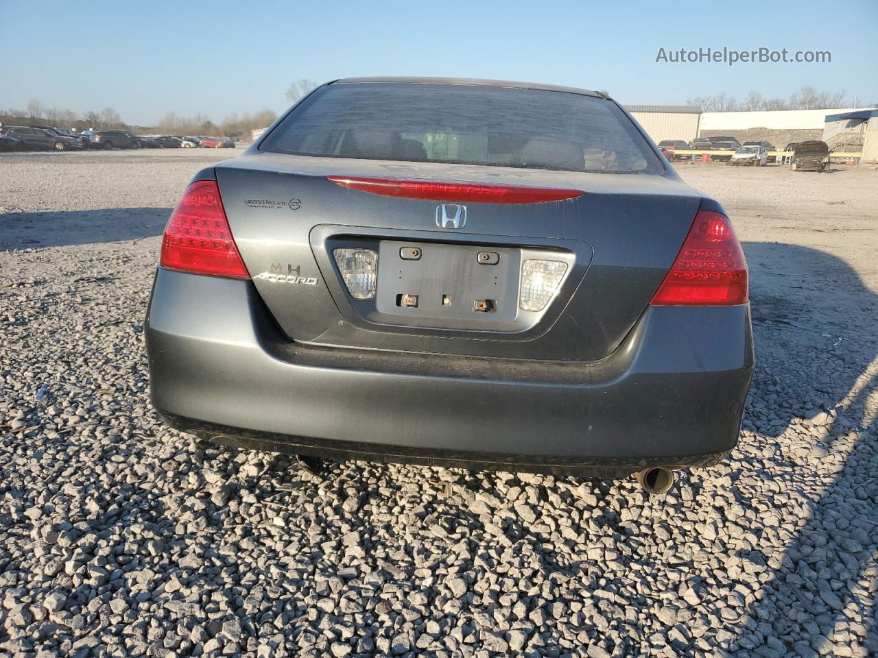 2007 Honda Accord Lx Gray vin: 3HGCM564X7G710619