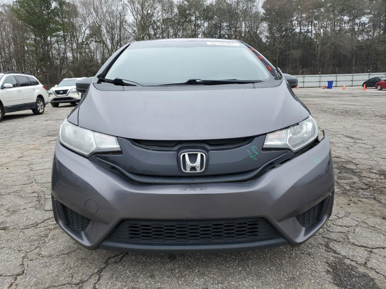 2016 Honda Fit Lx Gray vin: 3HGGK5H55GM700501