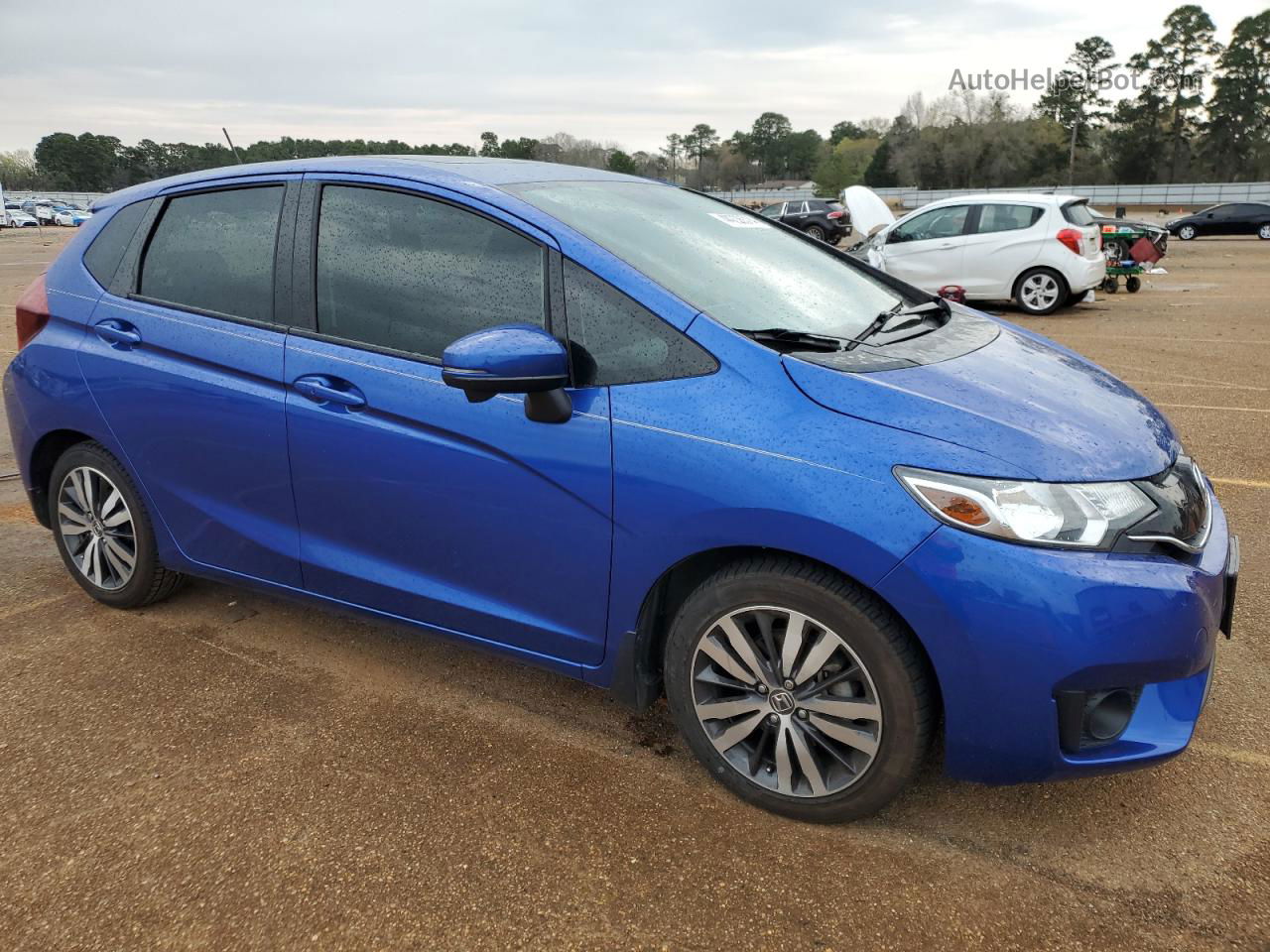 2016 Honda Fit Ex Blue vin: 3HGGK5H90GM703972