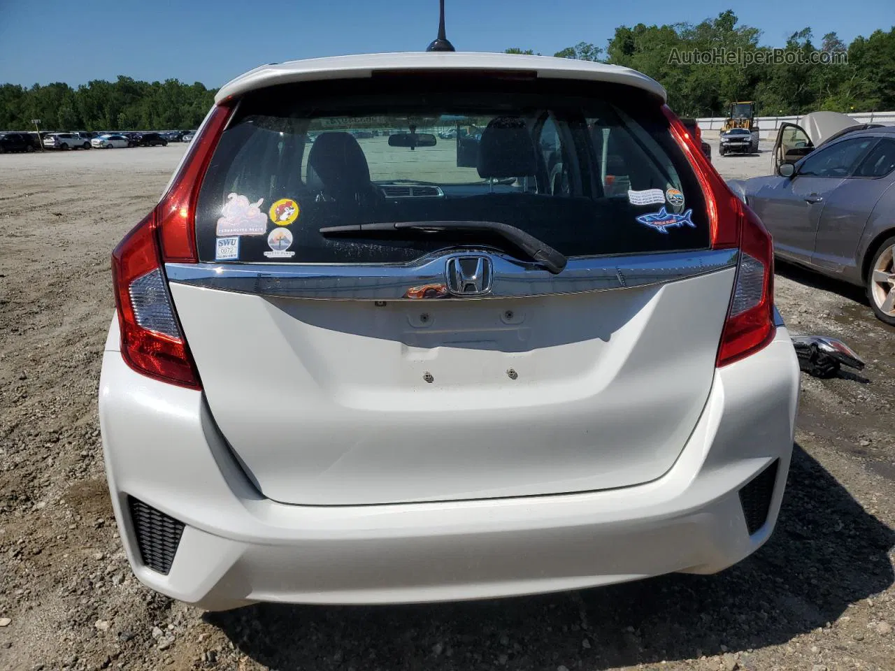 2016 Honda Fit Ex White vin: 3HGGK5H94GM704011