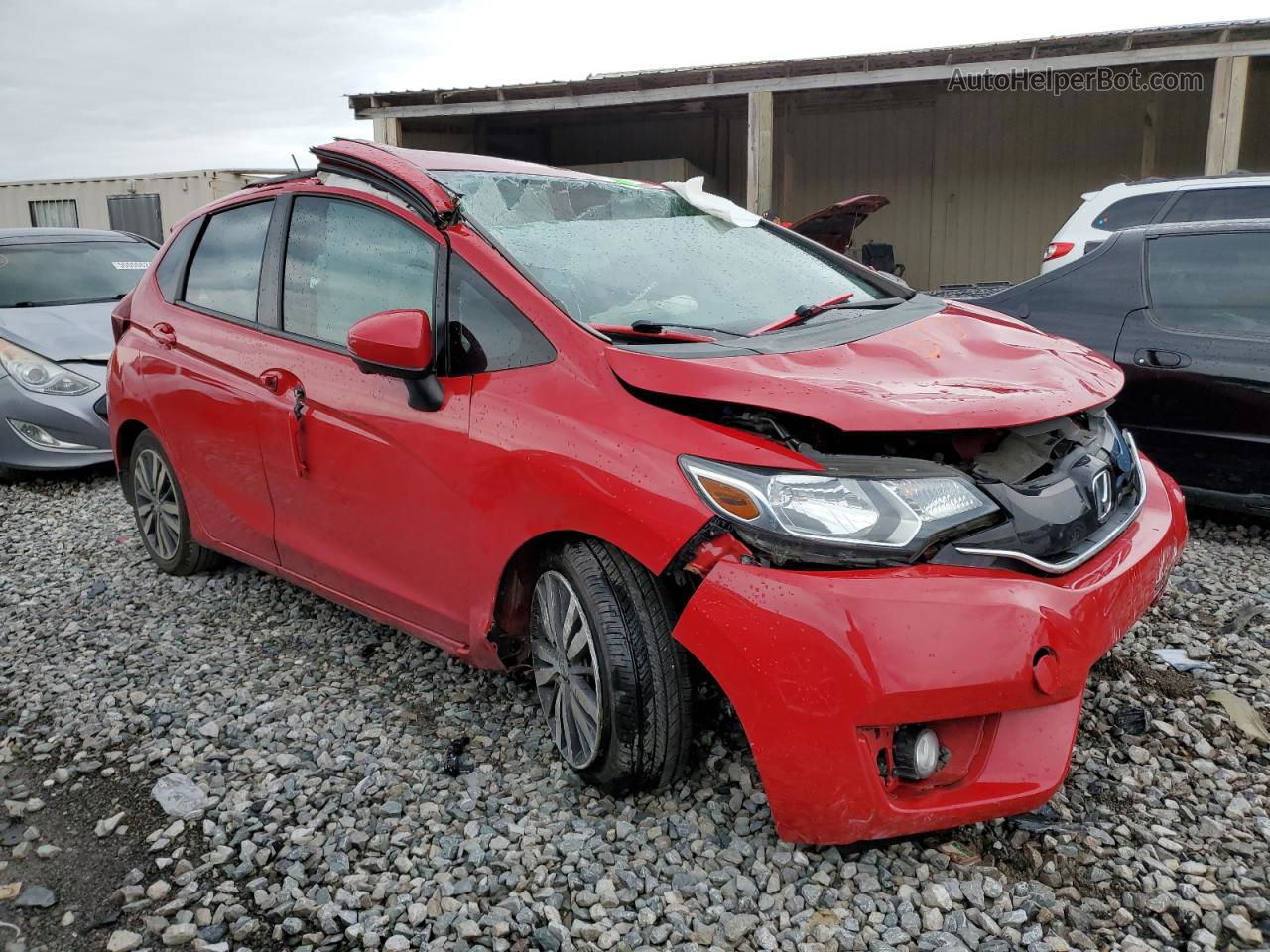 2016 Honda Fit Ex Red vin: 3HGGK5H99GM704098